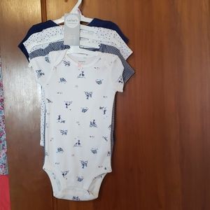 Carter's 4 piece baby girl bodysuit 9m